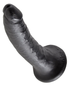 Чёрный фаллоимитатор с присоской 7 Cock - 17,8 см. - фото, цены