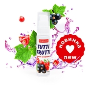 Гель-смазка Tutti-frutti со вкусом смородины - 30 гр. - фото, цены