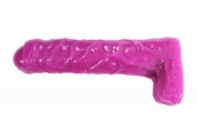 Розовый реалистичный фаллоимитатор-гигант - 65 см. - фото, цены