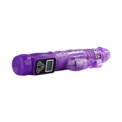 Фиолетовый вибратор Up and Down Love Doudse с ротацией - 22,4 см. - фото, цены