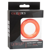 Оранжевое эрекционное кольцо Link Up Ultra-Soft Verge. - фото, цены