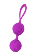 Фиолетовые вагинальные шарики с ресничками Jos Nuby - фото, цены