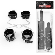 Комплект наручников и оков на металлических креплениях с кольцом - фото, цены