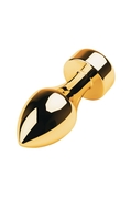 Золотистая пробка-пуля с прозрачным кристаллом - 9,5 см. - фото, цены