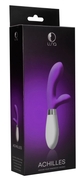Фиолетовый вибратор-кролик Achilles - 20,5 см. - фото, цены