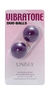 Фиолетовые вагинальные шарики Vibratone Duo Balls Purple Blistercard - фото, цены