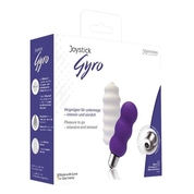 Мощная вибропуля Gyro с двумя сменными насадками - фиолетовой и белой - фото, цены