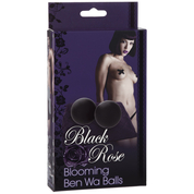 Черный вагинальные шарики Black Rose Blooming Ben Wa Balls - фото, цены