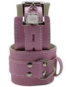 Розовые регулируемые наручники с фиксацией на карабинах - фото, цены