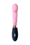 Розовый вибромассажер Ornella с клиторальным стимулятором - 21,5 см. - фото, цены