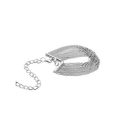 Серебристые наручники Magnifique с цепочкой - фото, цены