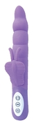 Фиолетовый вибромассажер с клиторальным стимулятором в виде бабочки Play Candi Wiggle Butterfly - 17 см. - фото, цены