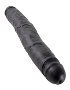 Чёрный двусторонний фаллоимитатор 12 Slim Double Dildo - 30 см. - фото, цены