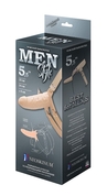 Телесный мужской парапротез Men Style - 15 см. - фото, цены