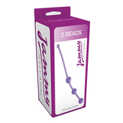 Фиолетовая анальная цепочка Jammy Jelly Anal 3 Beads Violet - 15 см. - фото, цены