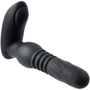 Черный массажер простаты Adams Warming Rotating Prostate Thruster - 15,3 см. - фото, цены