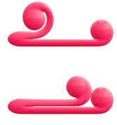 Уникальный розовый вибромассажер-улитка для двойной стимуляции Snail Vibe - фото, цены
