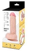 Телесный реалистичный фаллоимитатор Real на присоске - 17,5 см. - фото, цены