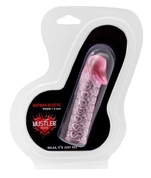 Розовая закрытая насадка на пенис Batman Sleeve - 11,7 см. - фото, цены