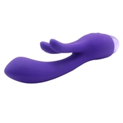 Фиолетовый вибратор Indulgence Rechargeable Frolic Bunny - 18,7 см. - фото, цены