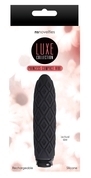 Чёрный фактурный мини-вибратор Luxe Compact Vibe Princess - 10,8 см. - фото, цены