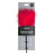Стек-щекоталка Feather Tickler с красными перьями - 44 см. - фото, цены