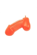 Оранжевый брелок для ключей в форме пениса - фото, цены