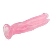 Розовый анально-вагинальный фаллоимитатор - 20 см. - фото, цены