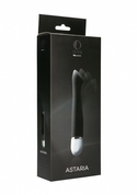Чёрный гнущийся вибратор Asteria - 20,5 см. - фото, цены