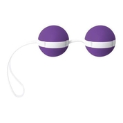 Фиолетово-белые вагинальные шарики Joyballs Bicolored - фото, цены