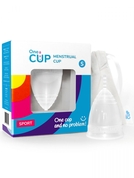 Прозрачная менструальная чаша OneCUP Sport - размер S - фото, цены