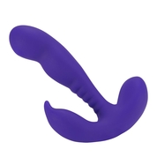 Фиолетовый стимулятор простаты Anal Vibrating Prostate Stimulator with Rolling Ball - 13,3 см. - фото, цены