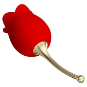 Красный клиторальный вибромассажёр Rose Lover - фото, цены