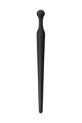 Черный силиконовый уретральный плаг - 10 см. - фото, цены