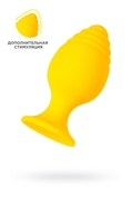 Желтая анальная втулка Riffle - 6 см. - фото, цены