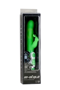 Зеленый вибратор с клиторальным стимулятором Instyle Duo Vibrator 5.5inch - 14 см. - фото, цены