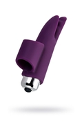 Фиолетовая вибронасадка на палец Jos Tessy - 9,5 см. - фото, цены