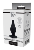 Черный анальный стимулятор Dual Density Pleasure Plug Xs - 6,4 см. - фото, цены