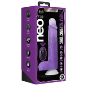 Фиолетовый вибратор-реалистик Encore 8 Inch Vibrating Dildo - 21,6 см. - фото, цены