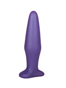 Фиолетовый конический анальный плаг - 14 см. - фото, цены