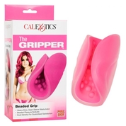 Розовый рельефный мастурбатор Beaded Grip - фото, цены