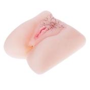 Мягкая вибрирующая вагина с волосиками и анусом - фото, цены