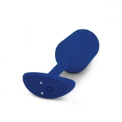 Синяя пробка для ношения с вибрацией Snug Plug 4 - 14 см. - фото, цены