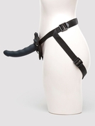 Черный страпон с вибрацией Feel It Baby Strap-On Harness Kit - 17,8 см. - фото, цены