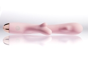 Розовый перезаряжаемый вибратор Terzo H с подогревом - 22 см. - фото, цены
