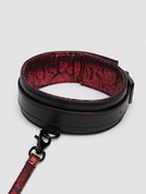 Стильный ошейник с поводком Reversible Faux Leather Collar and Lead - фото, цены