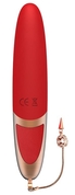 Красный вибромассажер Dysis Bright - 12,6 см. - фото, цены