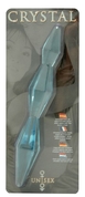 Голубой двусторонний анальный стимулятор Crystal - 21 см. - фото, цены