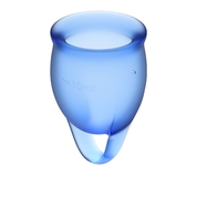 Набор синих менструальных чаш Feel confident Menstrual Cup - фото, цены