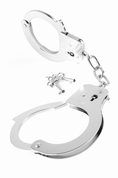 Металлические серебристые наручники Designer Metal Handcuffs - фото, цены